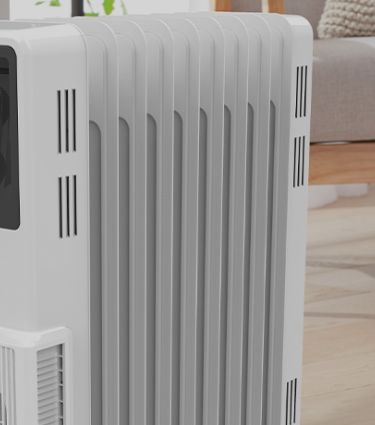 Column heater banner