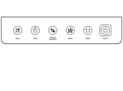 icons on evaporative cooler